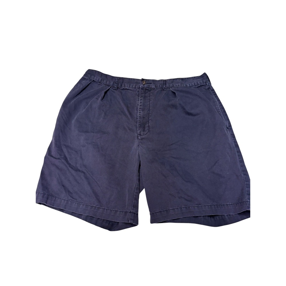 Polo Ralph Lauren Tyler Short Men W38 L8.5 Navy Blue Pleated Cotton Chino Shorts